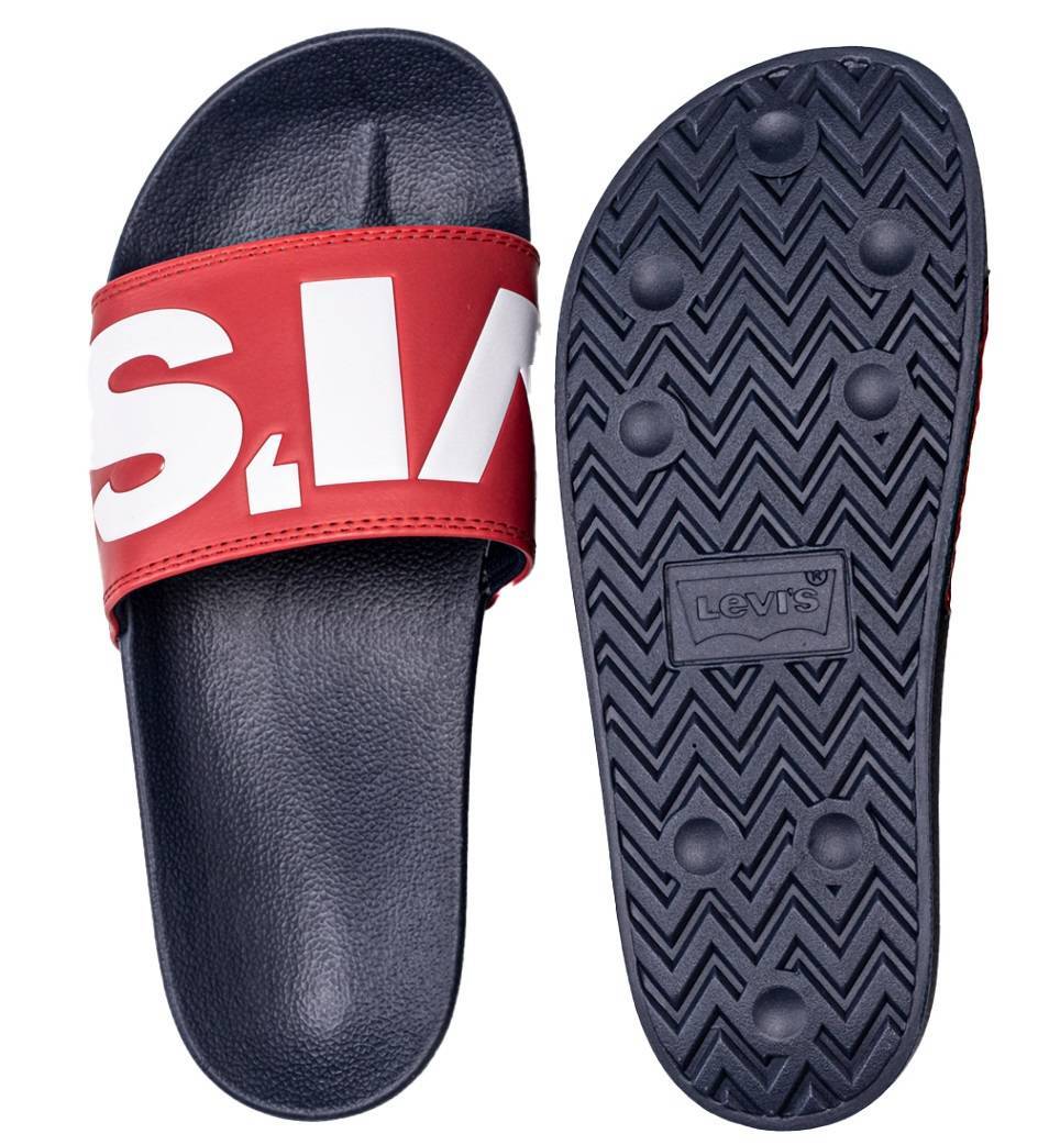 Мужские красные шлепанцы Levis June L для плавания у бассейна Обувь для водных видов спорта 231548-794-87 6890₽