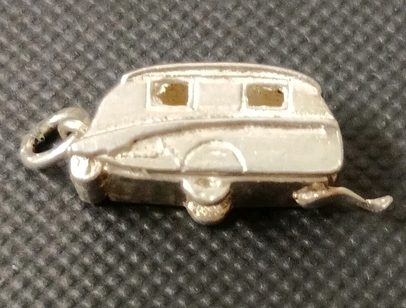 1960s Rare Solid Silver Opening Caravan Charm - image 3