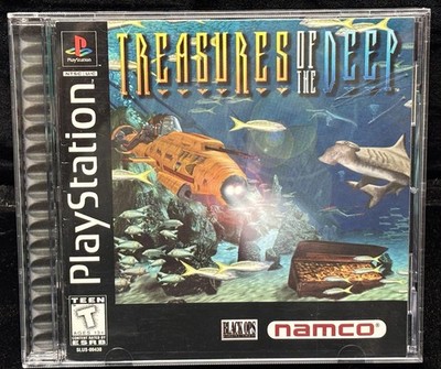 PlayStation 1 PS1 Treasures of the Deep 100% Complete Manual Registration Card