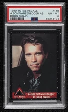 1990 Pacific Total Recall Arnold Schwarzenegger (as Doug Quaid) #110 PSA 8 ne4