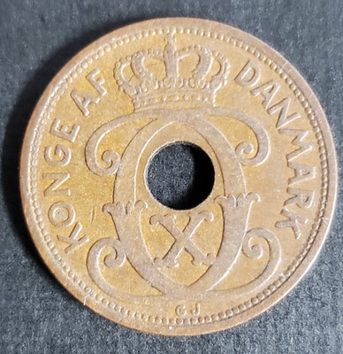 Denmark, nice 1940 5 ore coin
