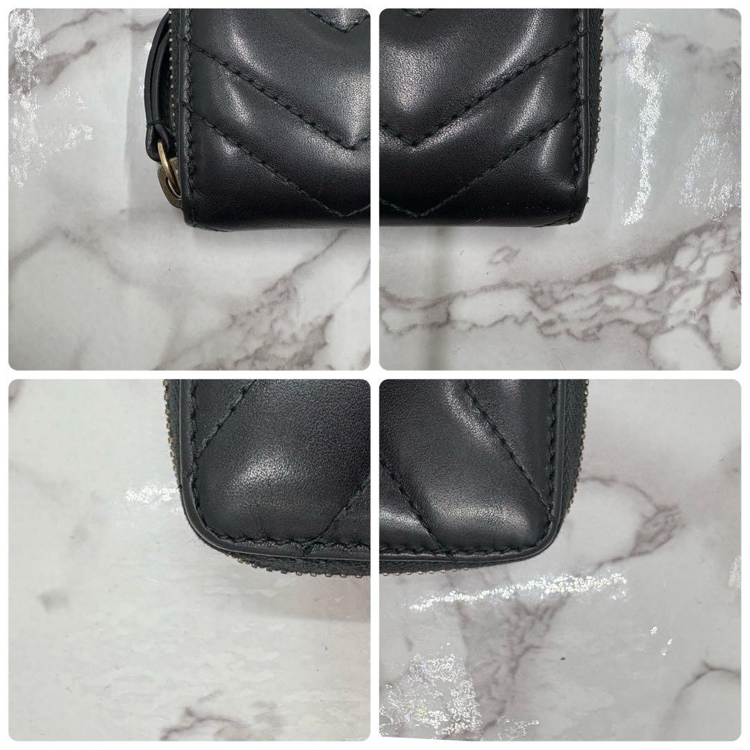 Gucci Long Wallet GG Marmont Leather Black Authentic G0106863 thumbnail 16