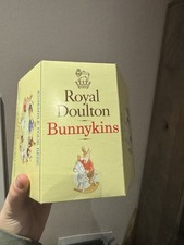 New Vtg Royal Doulton England Bunnykins 1980 2 Pc. Baby Set 2 Handled Mug Bowl