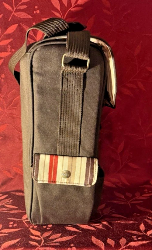 Сумка с короткими ручками Picnic Time Duet Wine с логотипом «UPS» на переднем кармане коричневая/красная/коричневая - Изображение 2 из 4