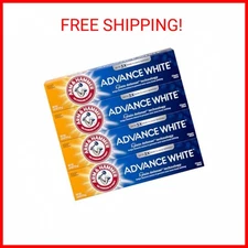 Arm & Hammer Advance White Toothpaste, Clean Mint Flavor (6oz, 4 Pack) Stain Def