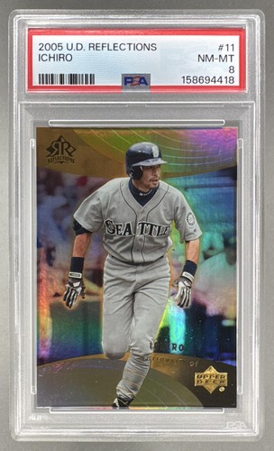 158694418 Ichiro Suzuki 2005 Upper Deck Reflections #11 PSA 8