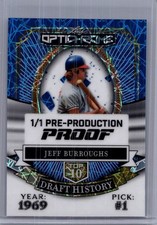 Jeff Burroughs 2025 Leaf Optichrome Baseball 1/1 Pre Production Proof