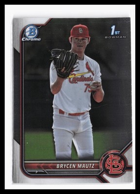 2022 Bowman Draft Chrome #BDC-124 Brycen Mautz St. Louis Cardinals 13 RC 1st