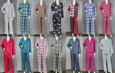 VICTORIA'S SECRET Flannel Long PJ 2-pc Set Many Sizes XS,S,M,L,XL Reg,Long,Short