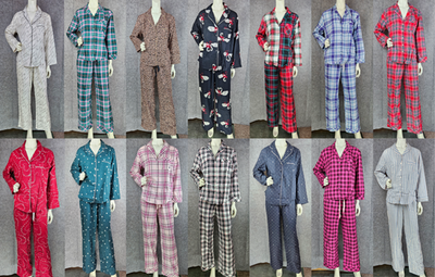 VICTORIA'S SECRET Flannel Long PJ 2-pc Set Many Sizes XS,S,M,L,XL
