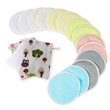 Waschbare Bio-Bambus Stilleinlagen 14er Set – auslaufsicher, saugstark, waschbar