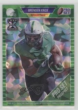 2021 Leaf Pro Set Metal Green Crystals 11/15 Brenden Knox #09 2o7