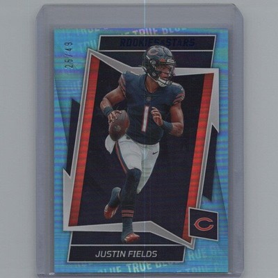 2022 Panini Rookies & Stars #15 Justin Fields True Blue #/49