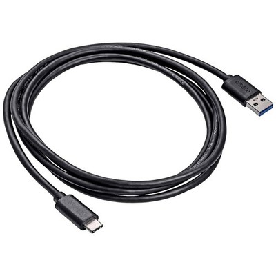 Akyga USB-Kabel   USB-A Stecker, USB-C  Stecker 1.80 m Schwarz  AK-USB-29