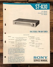 Sony ST-A30 Tuner Service Manual Original 