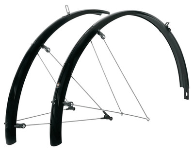 SKS Schutzblechset Bluemels Basic 28'', 45mm breit, schwarz für vorne & hinten