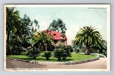 Redlands CA-California, A.K. Smiley Residence, Antique Vintage Souvenir Postcard