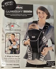 Chicco UltraSoft Magic Infant Carrier - 2-Way Baby Carrier 7.5-25 lbs Black