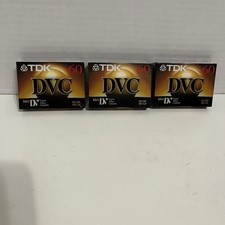 TDK Mini DVC Digital Video Blank Cassettes 60 Minute  Lot Of 3  NEW