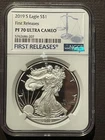 2019-S $1 SILVER AMERICAN EAGLE NGC PF70 Early Releases ER : 07665