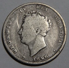 1826 Great Britain One 1 Shilling -5114-