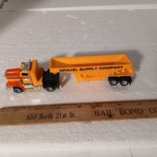 Tyco Pro Trucking US-1 Slot Car Gravel Supply Company Semi Truck Trailer Tested