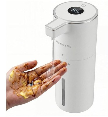 Automatic Touchless Liquid Soap Dispenser, Upgraded Pump, 13.52oz (White)