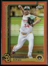 2025 Topps Chrome #35 Michael King Orange Refractors #/25