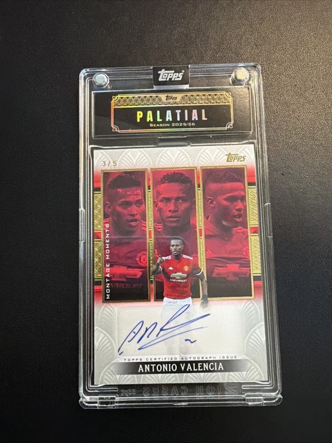 Topps Manchester United Palatial 2025-26 Antonio Valencia /5 Montage Moment Auto