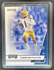 2020 Panini Playoff Kristian Fulton Rookies Auto Autograph RC Rookie #291 Titans