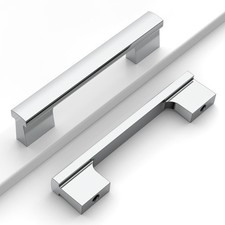 12 PCS Polished Chrome Kitchen Cabinet Drawer Handle Pulls 4 Inch 102mm CK0015