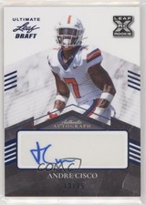 2021 Leaf Ultimate Draft Navy 13/35 Andre Cisco #BA-AC1 Auto 4z8