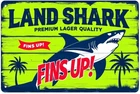 Land Shark Lager Beer Vintage Lager  Tin Metal Signs Home Décor 8x12