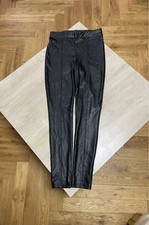       Black Primark Faux Leather Leggings - Size S UK 10-12 