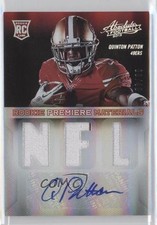 2013 Panini Absolute NFL Signatures Prime 9/49 Quinton Patton #230 Auto 0b2