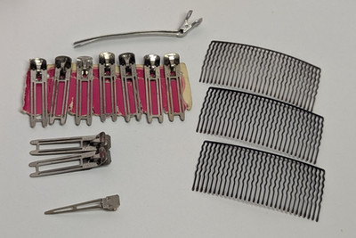14 Vintage Metal Hair Clips Lady Ellen TipTop