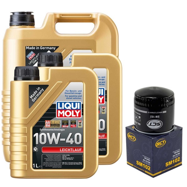 MotoröL Set 10W-40 Liqui Moly 7 Liter + ÖLfilter FüR Alfa Romeo 164 Nissan 2.2-image
