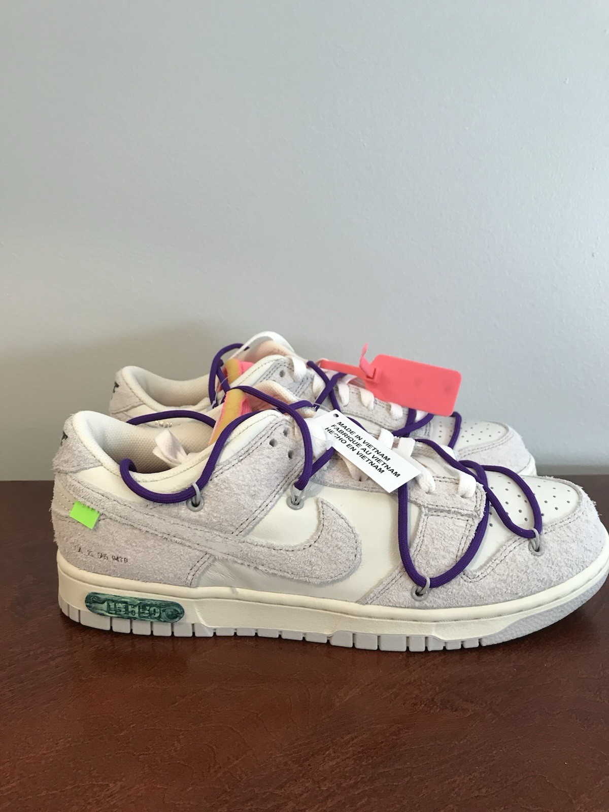 OFF WHITE X NIKE Taglia 9 5 Nike Off White x Dunk Low Lotto 15 di 50