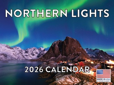 Northern Lights Calendar 2026 Aurora Borealis Monthly Wall Calender