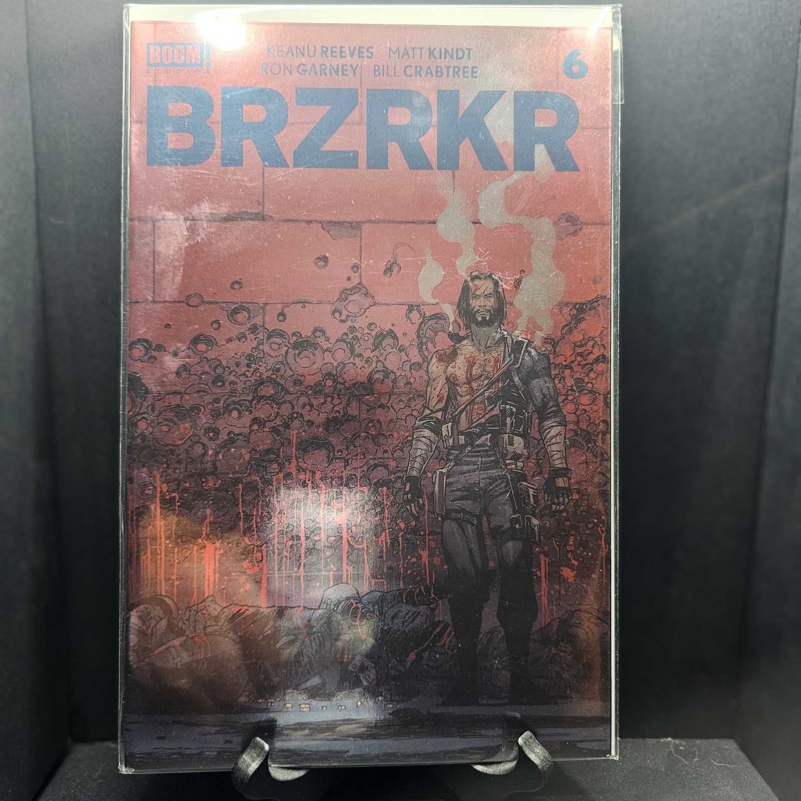 BRZRKR #6D Keanu Reeves Foil Variant - BOOM Studios