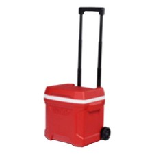 IGLOO Roller Chest Cooler,Red,16 qt 848FV0