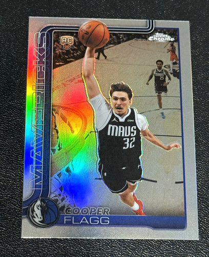 2026 Topps Chrome Cooper Flagg #151 Refractor Rookie Dallas Mavericks