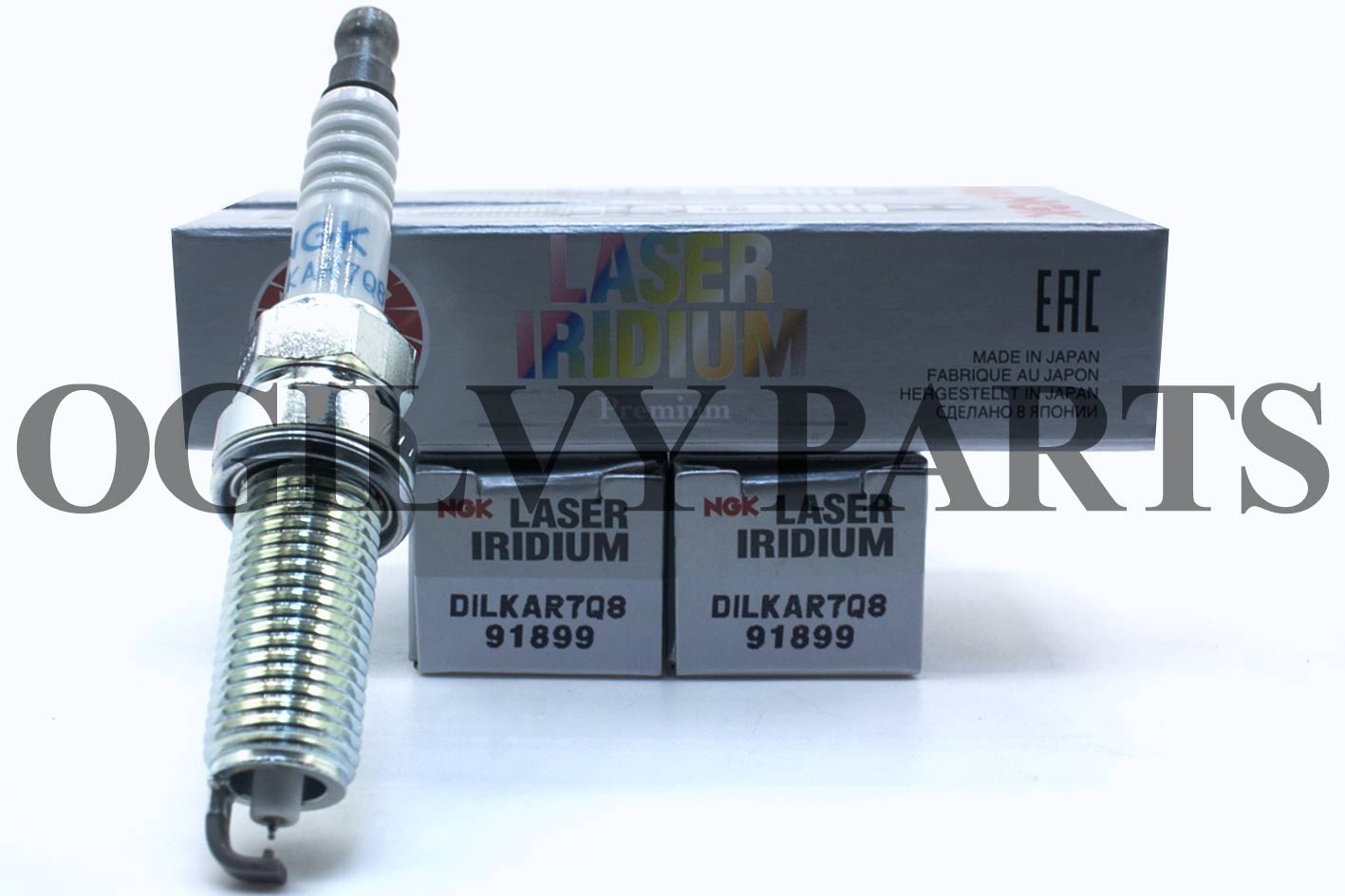 New Set of 4 91899 DILKAR7Q8 Genu-ine NGK  Laser Iridium Spark Plugs