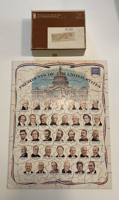 VTG Popular Science AV Filmstrip of the Month Club US Presidents Puzzle 1960