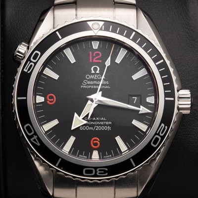 Omega Watch Seamaster Planet Ocean 600M 46mm 2200.51.00 Black Dial BOX & PAPER