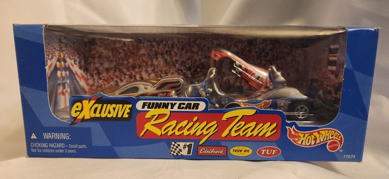 1998 Hotwheels Funny Car Racing Team 4 Car Boxed Set Funny Cars 1/64 Scale