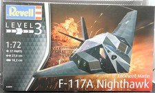 Maquette Avion F-117 Stealth Fighter Revell 1:72 – 37 Pièces – Dès 10 Ans – Niveau 3/5
