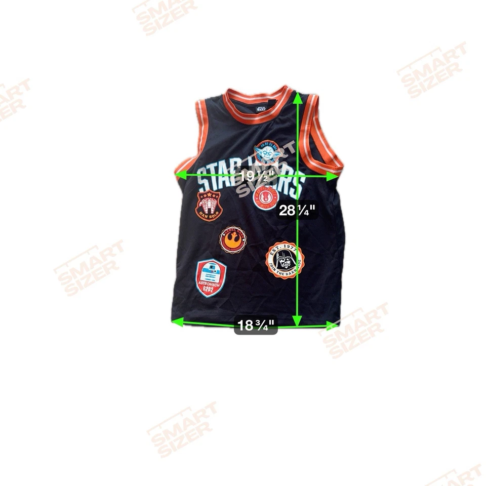 Camiseta sin mangas de baloncesto Star Wars Patchwork S/P negra naranja Foto 3 de 4