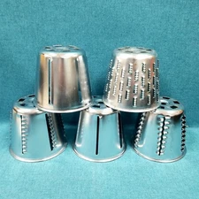 Set Of 5 Salad Master Salad Maker Shredders Grater Cones Only UNUSED
