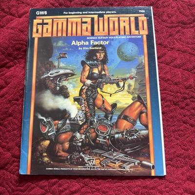 TSR Gamma World - Alpha Factor GW6 #7509 Supplement RPG